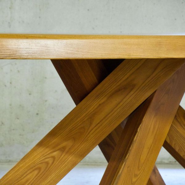 Aban Dining Table in Elm, T35D, Pierre Chapo, France, 1972 - Image 3