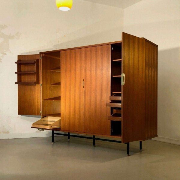 A Large "RECONSTRUCTION" Wardrobe by Joseph-André Motte, Charron, France 1950 - Image 3