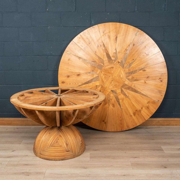 20th Century "Rosa Dei Venti" Table by Mario Ceroli for Poltronova, Italy c.1970 - Image 6