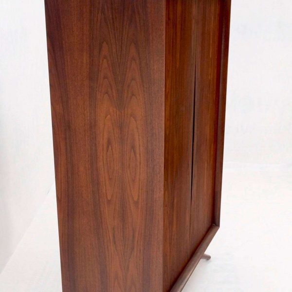 Vladimir Kagan Walnut Dresser Two Door Cabinet Chifforobe on Slayed Legs Mint! - Image 13