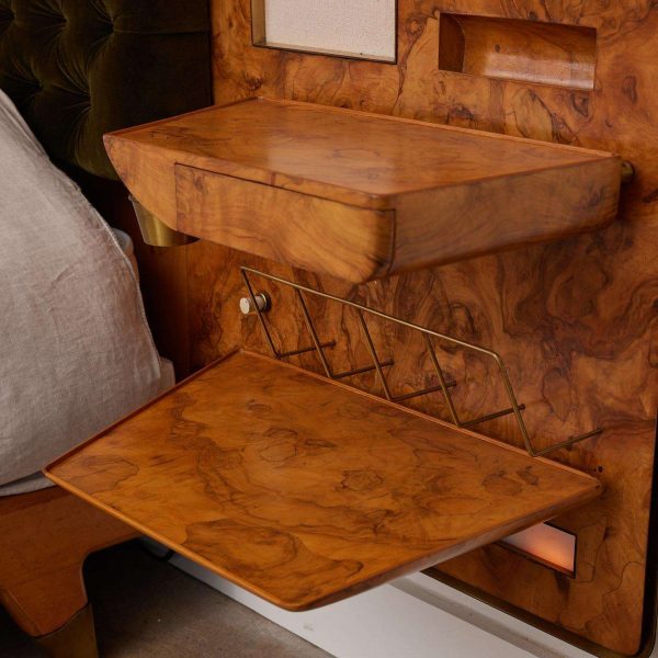 Gio Ponti Headboard and Bedframe with Attached Nightstands - Image 10