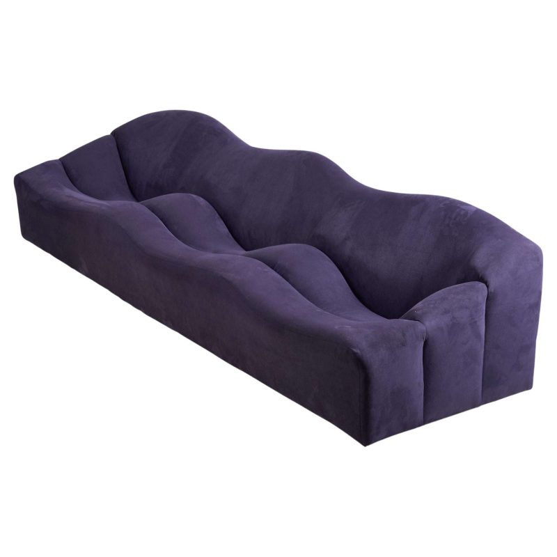 Pierre Paulin ABCD Sofa in Purple Velvet, Artifort, Netherlands, 1960s