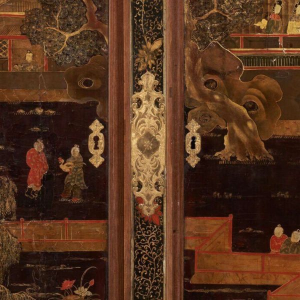 Rare Louis XV Ormolu-Mounted Tulipwood and Chinese Lacquer Cabinet - Image 3