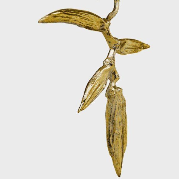 Elysian - Large Brass Sculpture with Biophilic Design and Marble Base - Image 3