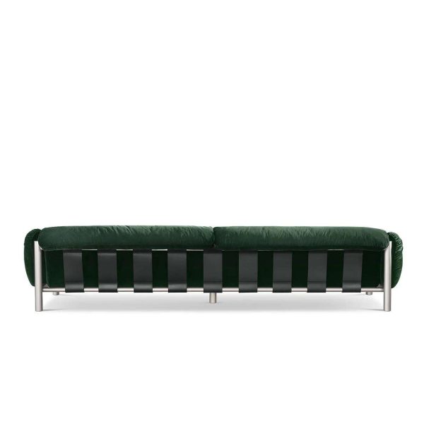 Flo 4-Seater Green Fabric Sofa by Lorenza Bozzoli - Image 2