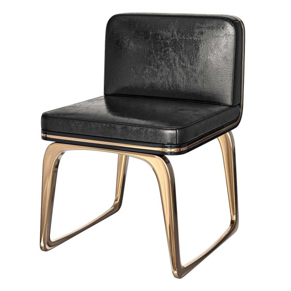 Safari XLIX Chair, Set of Eight, with Bronze & Tailor Made Leather - Image 5