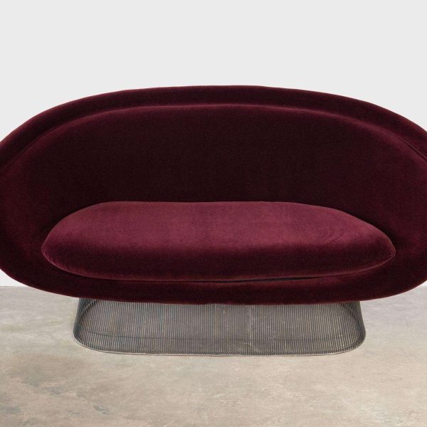 Platner Collection 1966 Rare Early Production Settee in Bronze by Warren - Image 8