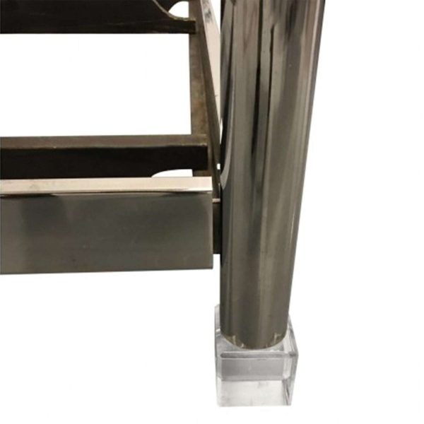 Charles Hollis Jones Bed in Lucite and Nickel - Image 3