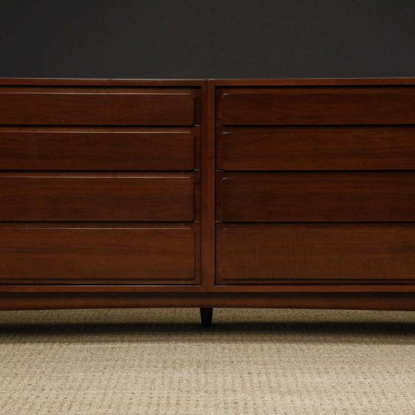 Important Double Dresser by Vladimir Kagan for Kagan-Dreyfuss, 1950s, Signed - Image 12