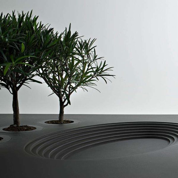 Pocket-Landscape "Anfiteatro" Landscape Sculpture in Black Iron by Aldo Cibic - Image 2
