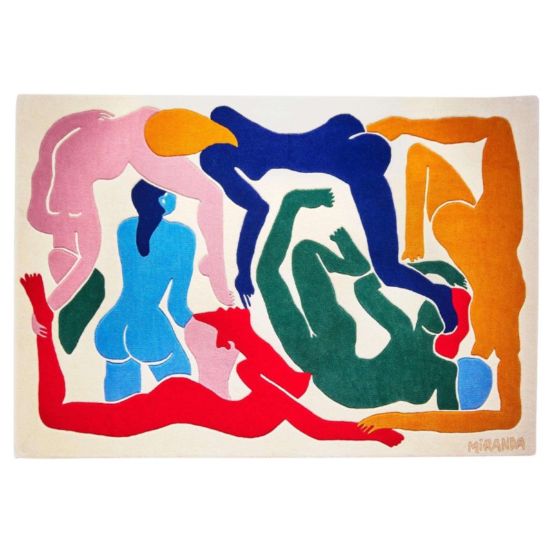 Pamplemousse Colorful Wool Tapestry / Rug By MIRANDA MAKAROFF