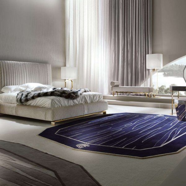 Giorgio infinity Upholstered King Size Bed Pleated Quilted Velvet Headboard - Image 10