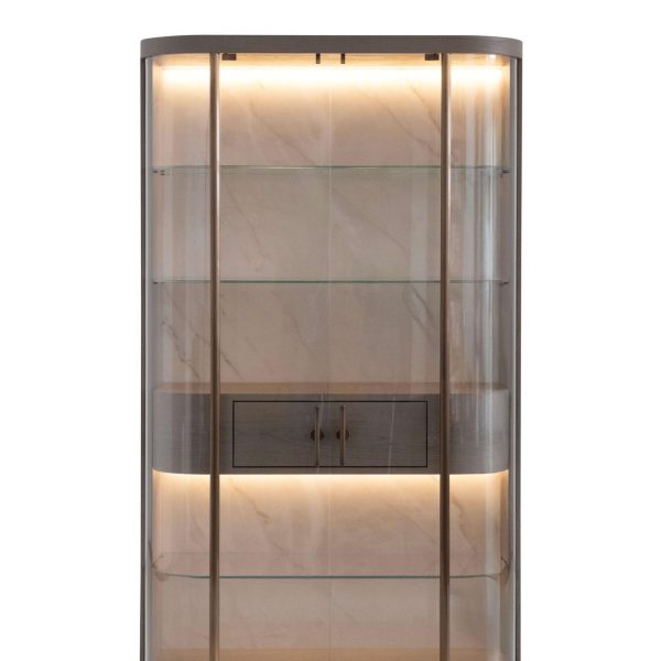 Modern Penedo Showcase Bar Cabinet Calacatta Bianco Handmade Portugal Greenapple - Image 2
