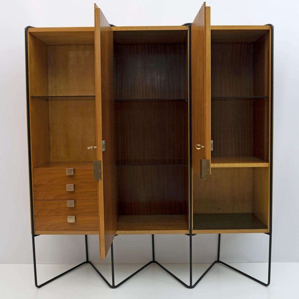 Taichiro Nakai Teak Wall Cabinet by Consorzio La Permanente Mobili, 1950s - Image 9