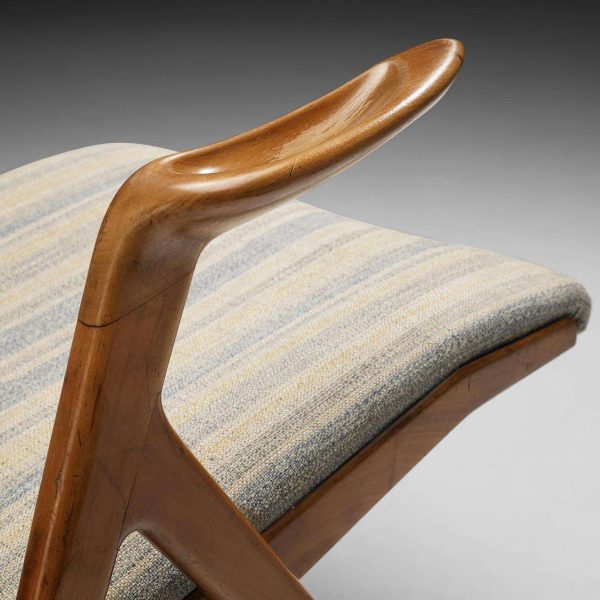 Pair of Taichiro Nakai Armchairs in Cherry Wood - Image 7