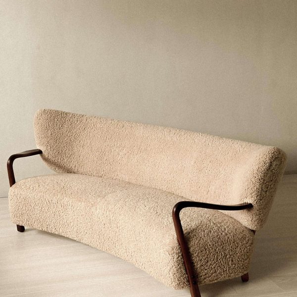 Rare Vintage Viggo Boesen Sofa in Shearling, Produced by Hos Wulff, Denmark 1930 - Image 13