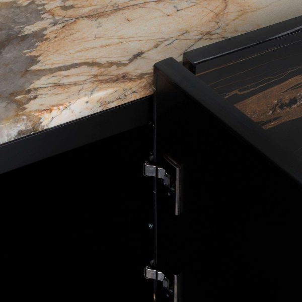 Sahara Cocktail Cabinet, Noir Marble, Handmade by Greenapple - Image 7