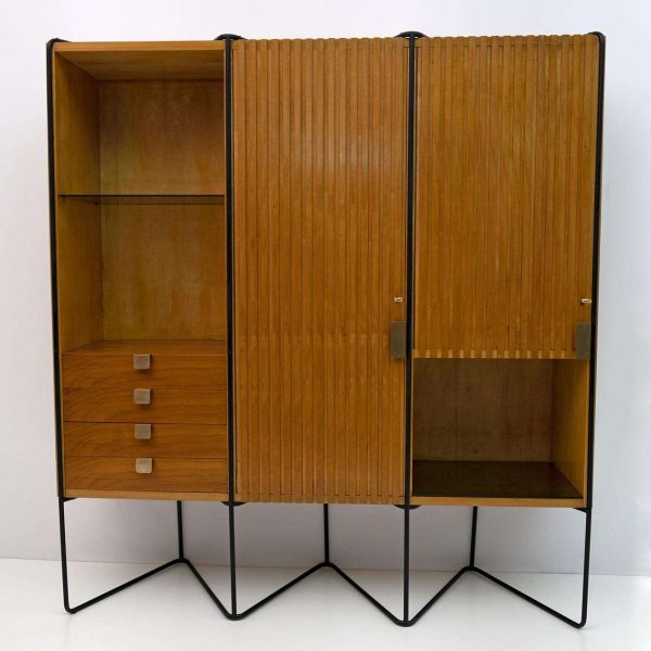 Taichiro Nakai Teak Wall Cabinet by Consorzio La Permanente Mobili, 1950s - Image 3