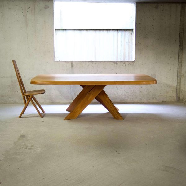 Aban Dining Table in Elm, T35D, Pierre Chapo, France, 1972 - Image 2