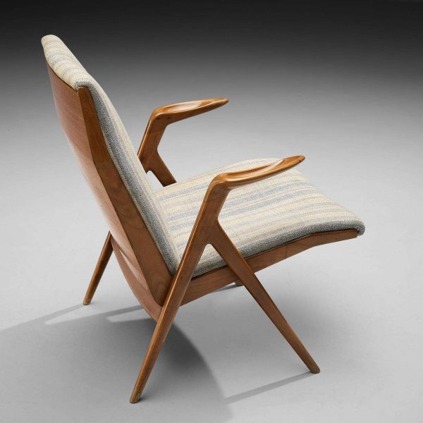Pair of Taichiro Nakai Armchairs in Cherry Wood - Image 4