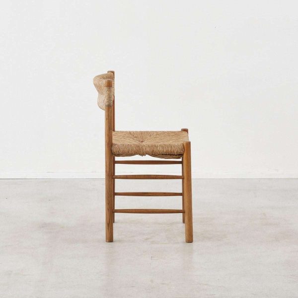 Set of Twelve Charlotte Perriand Dordogne Chairs for Robert Sentou, France c1950 - Image 10