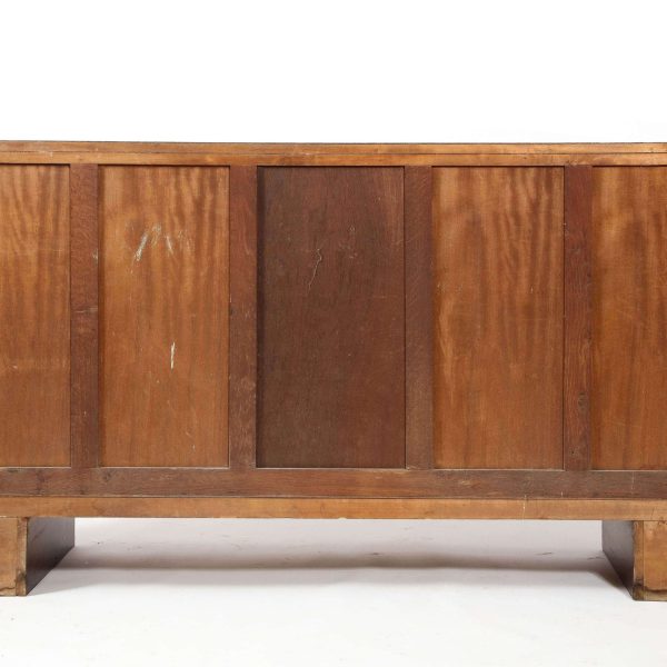 Charles Dudouyt Brutalist Credenza in Oak & Brass, France 1940's - Image 7