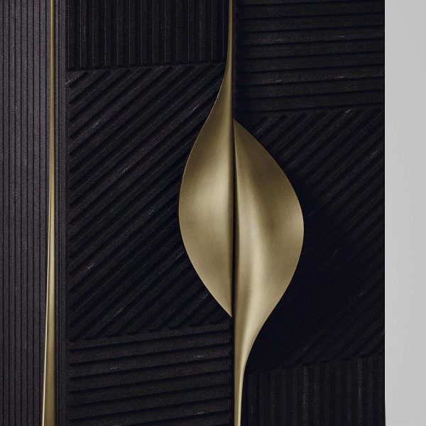 Shagreen Bar Cabinet with Bronze-Patina Brass Details by R&Y Augousti - Image 8