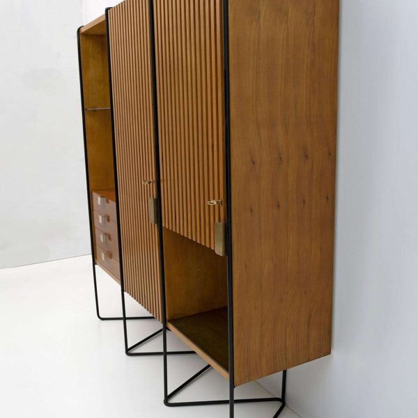 Taichiro Nakai Teak Wall Cabinet by Consorzio La Permanente Mobili, 1950s - Image 5