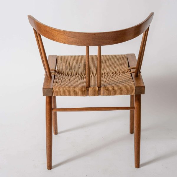 George Nakashima Grass Seat Chairs Set of 4 - Image 3