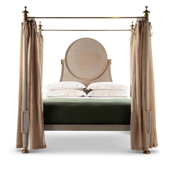 21st Century The King's Bed Solid Oak and Tented Steel Superstructure - Image 6