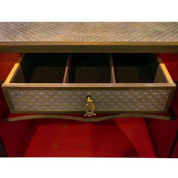 Philip and Kelvin LaVerne Rare 4-Door "Chinois Cabinet" 1960s (Signed) - Image 5