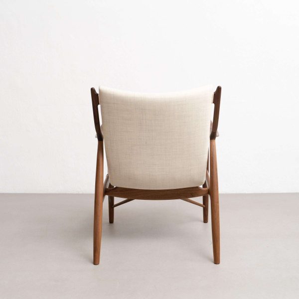 Finn Juhl 45 Chair, Wood and Fabric - Image 6