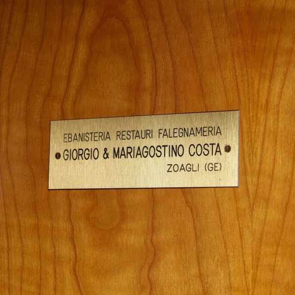 A Two-Part Cabinet in Rare Exotic Woods with Solid Ebony Inlays, Italy, 1990s - Image 11