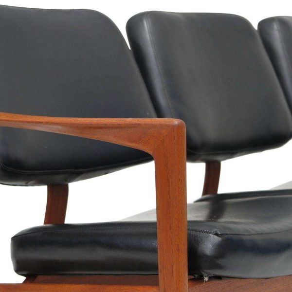 Folke Ohlsson Ascot Teak Frame Sofa in Black - Image 3