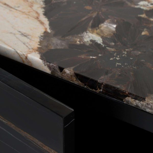 Sahara Cocktail Cabinet, Noir Marble, Handmade by Greenapple - Image 6