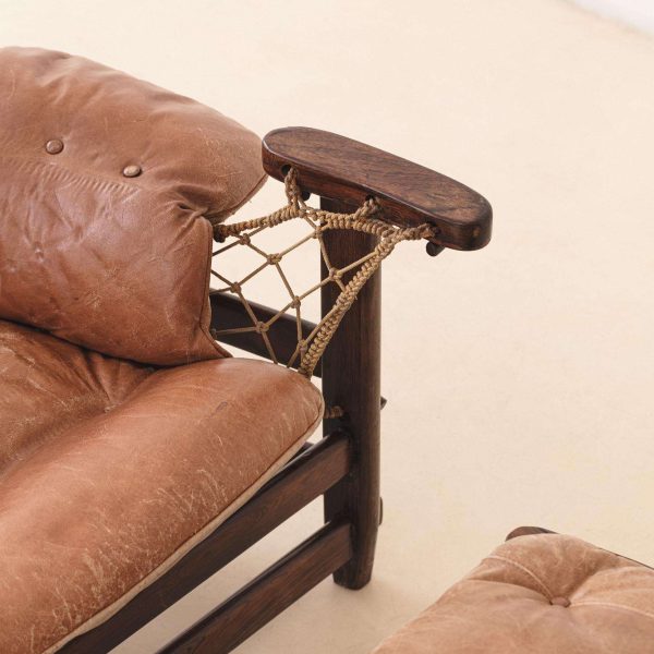 Jangada with Ottoman Armchair by Jean Gillon, Brazilian Midcentury Design, 1968 - Image 11