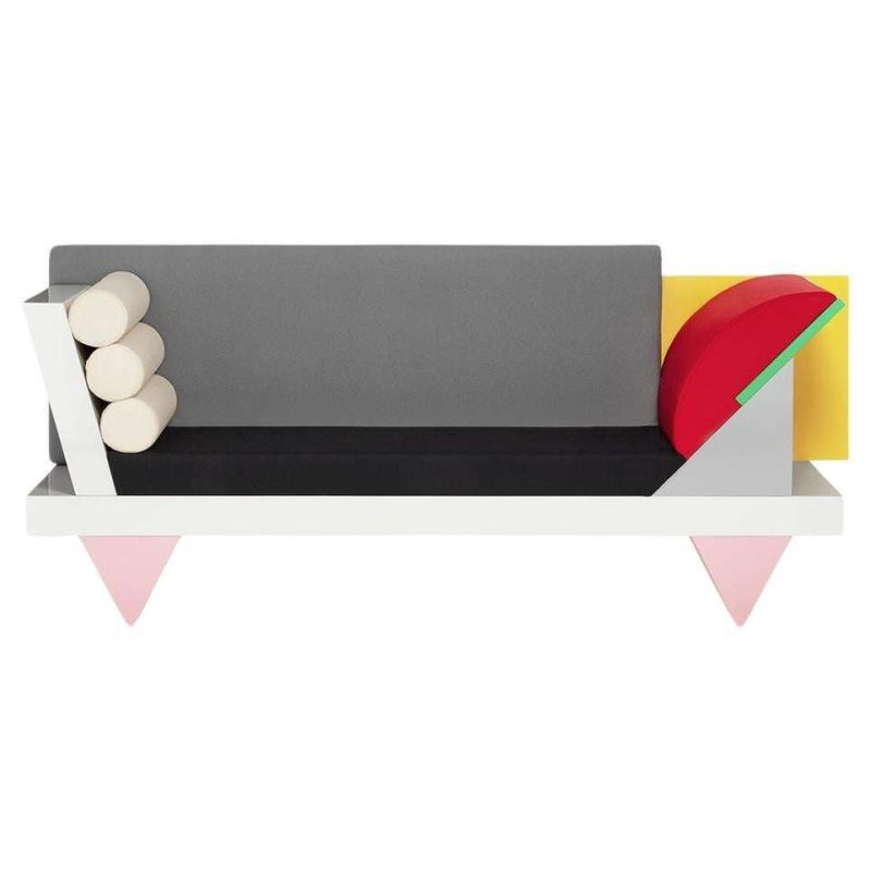 Big Sur Wooden Couch by Peter Shire for Memphis Milano Collection