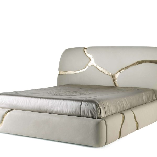 21st Century Elgon Bed in Leather by Roberto Cavalli Home Interiors - Image 5