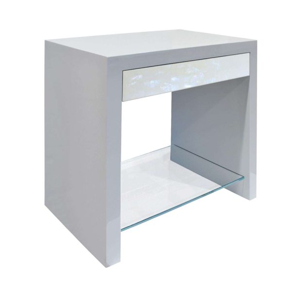 Pair of Pearl Front Bedside Tables by Lobel Originals - Image 5