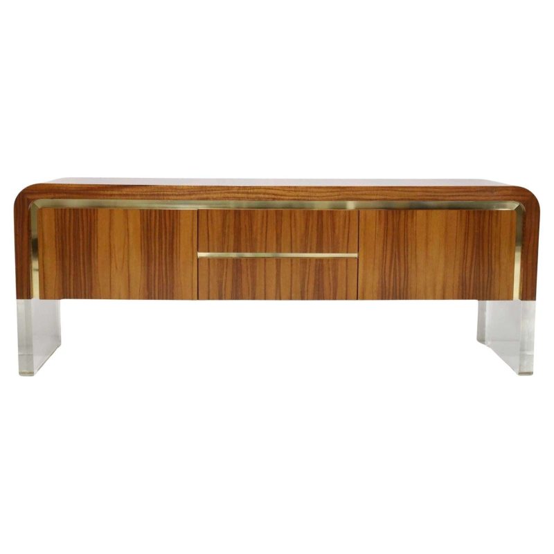 Vladimir Kagan Ribbon Sideboard/Credenza in Tawi Wood