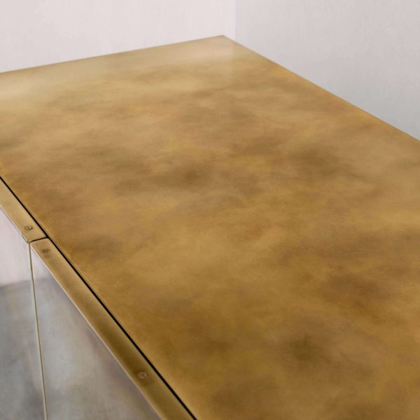 Baron Storage Cabinet — Patinated Brass — Made in Britain - Image 5