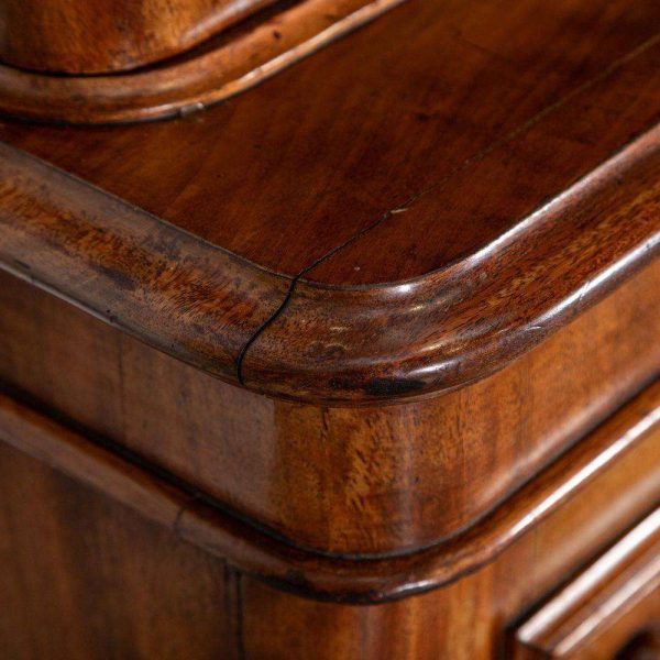 Monumental Early 19thC English Mahogany Glazed Library Bookcase - Image 11