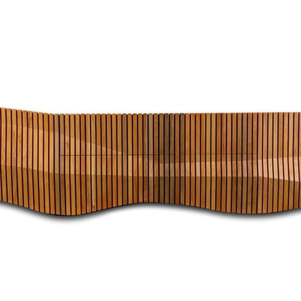 Nature Inspired Modern Organic Credenza Made from Sustainable River Rescued Wood - Image 2