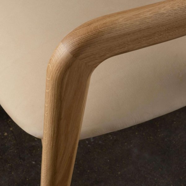 Modern Anjos Dining Chairs Set/6, Leather Oak, Handmade Portugal by Greenapple - Image 3