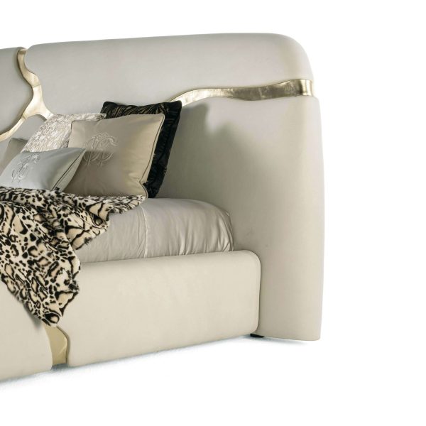 21st Century Elgon Bed in Leather by Roberto Cavalli Home Interiors - Image 2