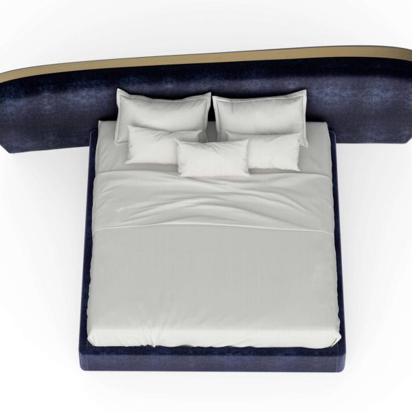 Modern Free Hands DEDAR Silk Velvet Bed US King Handmade Portugal Greenapple - Image 2