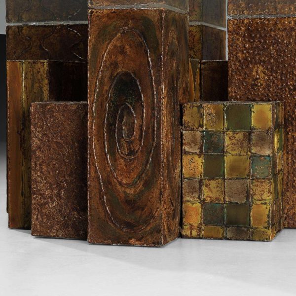Paul Evans 'Skyline' Coffee Table in Welded and Patinated Steel - Image 8