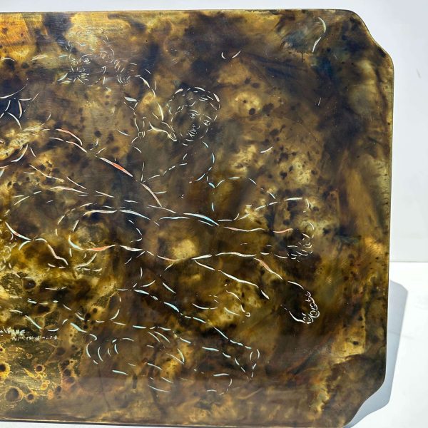 Philip & Kelvin LaVerne "Creation of Man" Bronze Coffee Table - Image 12