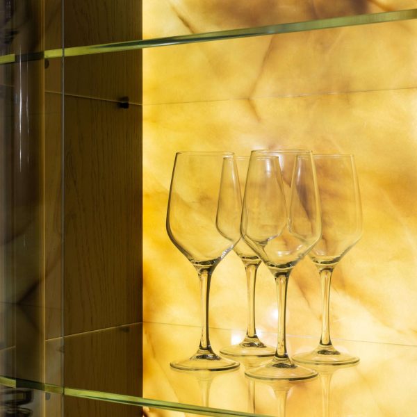 Modern Penedo Showcase Bar Cabinet Calacatta Bianco Handmade Portugal Greenapple - Image 14