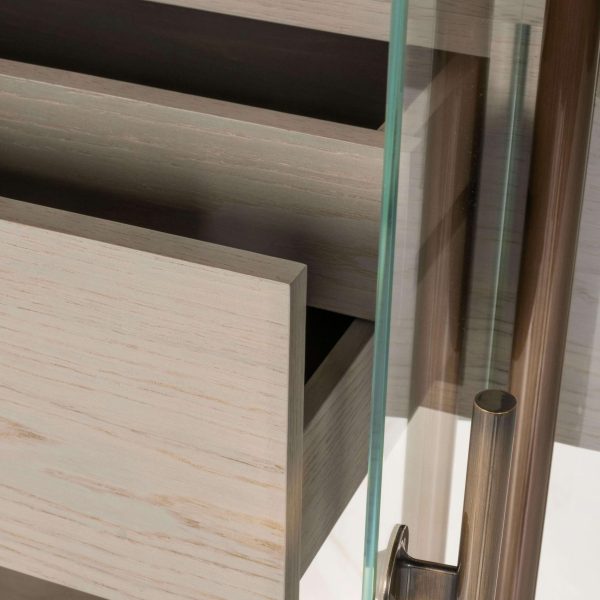Modern Penedo Showcase Bar Cabinet Calacatta Bianco Handmade Portugal Greenapple - Image 8